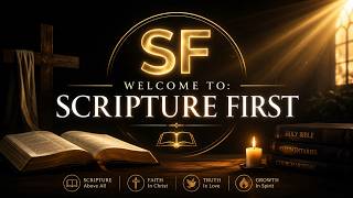 "Scripture First" welcomes YOU