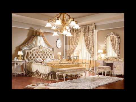 Luxury classic italian bedroom furniture sets