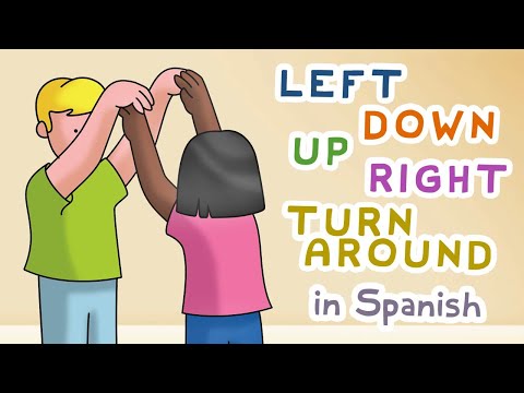 Amiguito - Interactive Spanish dance song for children (left, down, up, right, turn around)