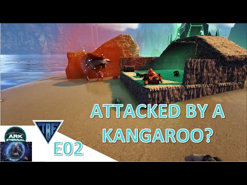 We were wrecked by a Kangaroo!  Ark Eternal Genomes E02 Ark Survival Evolved Modded