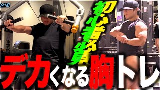 【初心者必見】マシン中心でデカくなる胸トレをプチ解説