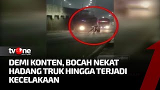 Download lagu Aksi Hadang Truk oleh Remaja Kembali Terulang, Truk Sampah Alami Kecelakaan | AKIM tvOne mp3