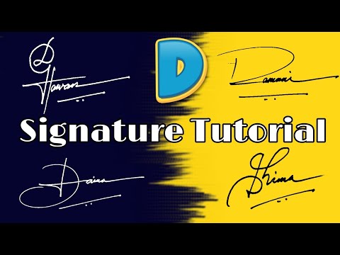 How to Draw Signature 'D'  | Alphabet 'D' Signature #signaturestyle #handwriting