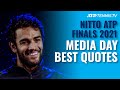 Djokovic & Medvedev's Rivalry; Berrettini At Home | Best Quotes at Nitto ATP Finals 2021 Media Day