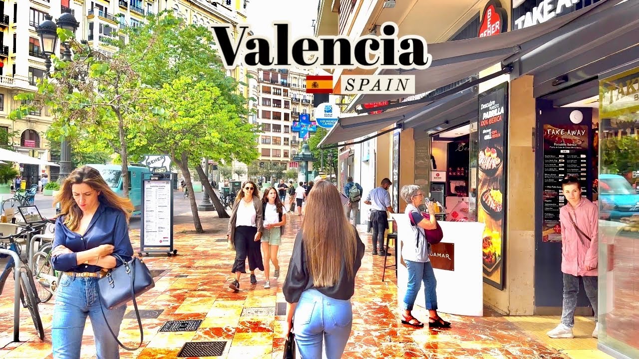 Immersive street-level walking tour through Valencia, Spain, showcasing authentic urban landscapes, local architecture, and the vibrant atmosphere of the city's neighborhoods