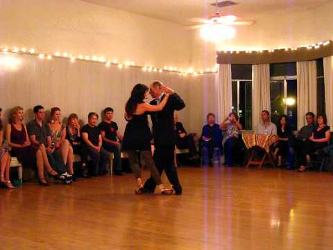  Luciana Valle  and  Gary Weinberg  are  dancing  to  a  tango