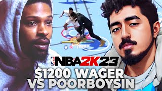 POORBOYSIN vs TYCENO | BEST OF 5 FOR $1200 in NBA 2K23