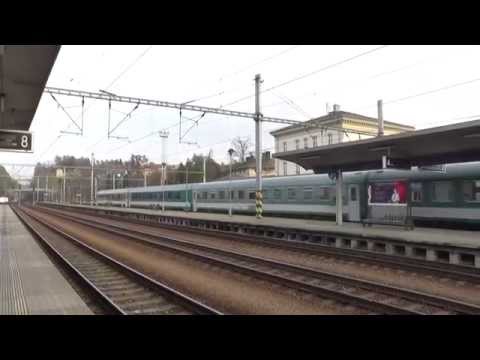 ZSSK 350.003 - Průjezd vlaku EC 170 Hungaria - Choceň, 8.11.2014