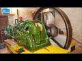 Beautiful Salaf Start30HP Ruston Hornsby Diesel Engine Lincoln England | Ruston Engine Start up |