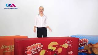 How to Set up the Fitted Table Cover, Fitted Tablecloth