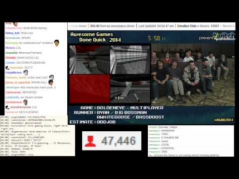 AGDQ 2014 - Goldeneye 007 Multiplayer with Epic Finish
