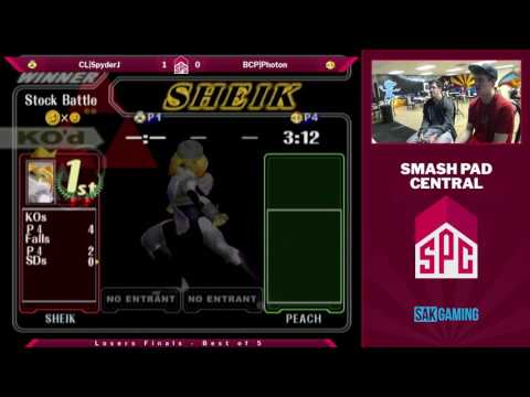 SPC49 Losers Finals - CL|SpyderJ (Sheik) vs BCP|Photon (Peach)