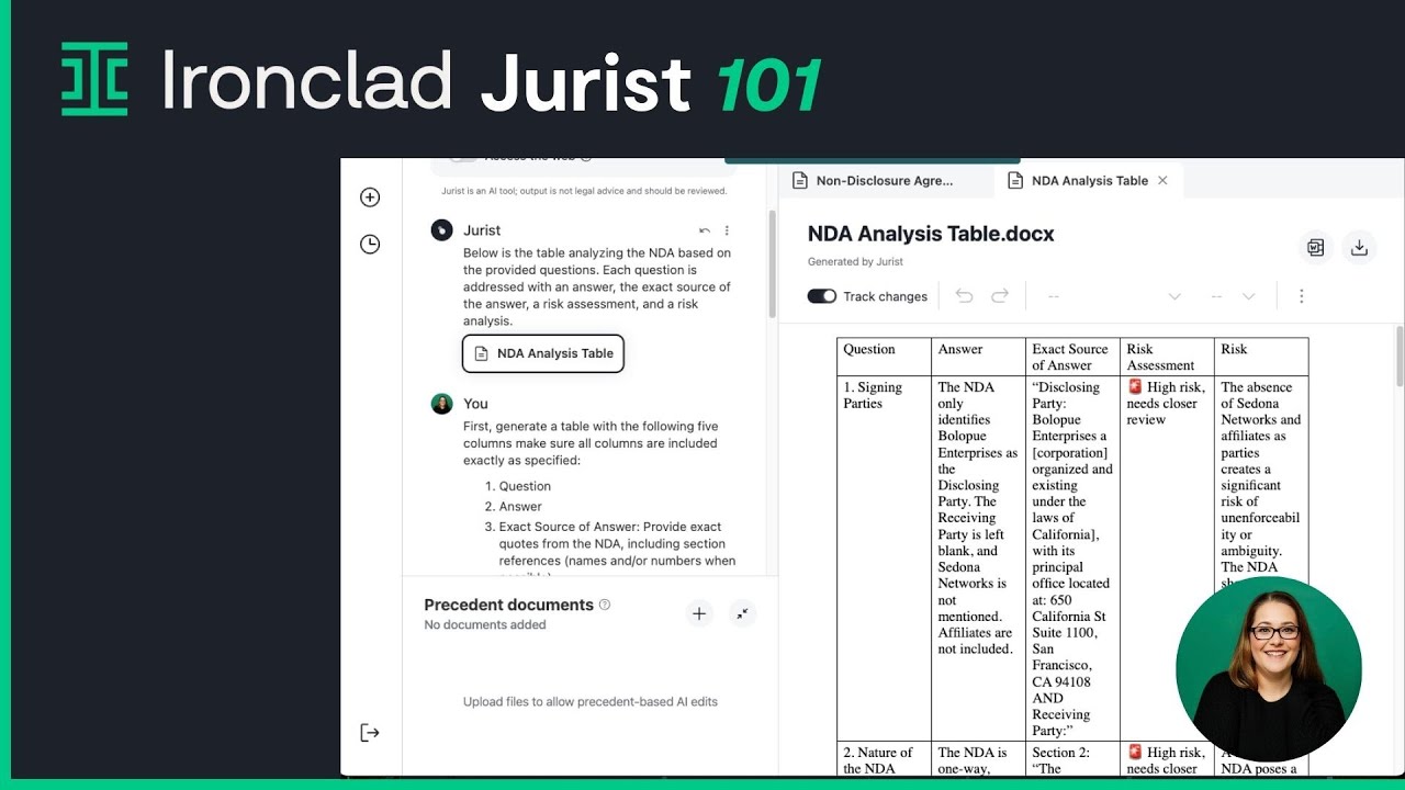 How to Use AI to Redline Contracts with Ironclad Jurist video thumbnail