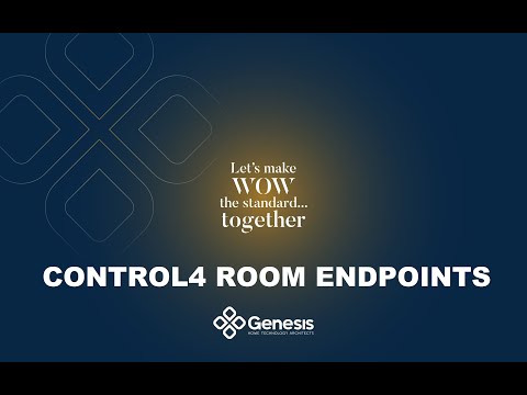 Control4 Room EndPoints 🇪🇸 – Genesis Tech Team Studio