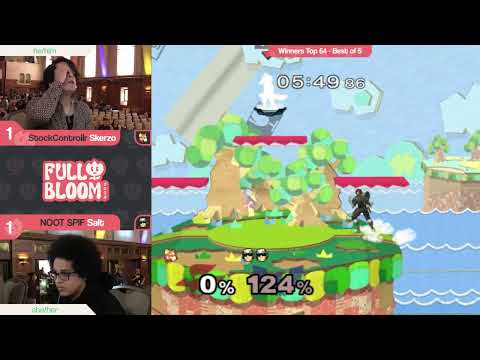 Skerzo (Fox) vs Salt (Captain Falcon) - Melee Singles Winners Top 64 - Full Bloom 2024
