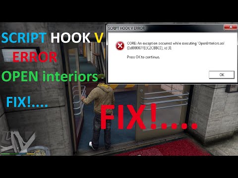 #LALGARORR#GTA5 FIX SCRIPT HOOK V OPEN INTERIOR ERROR IN GTA 5|🛠 |