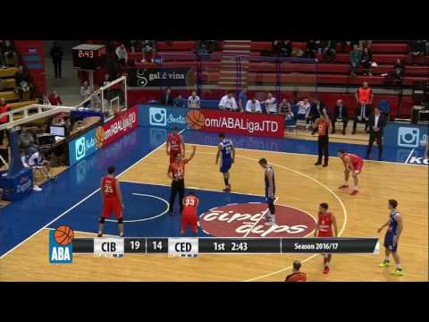 ABA Liga 2016/17, Round 23 match: Cibona - Cedevita (20.2.2017)