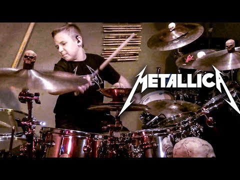 Metallica - Moth Into Flame (age 10) Drum Cover