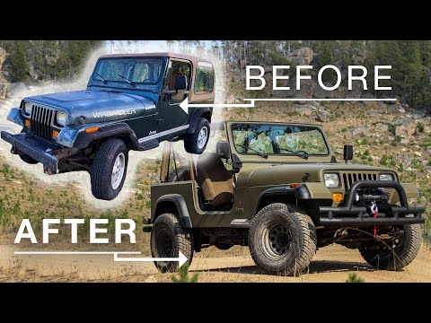 YJ Jeep Wrangler Build - Salvage Auction Jeep Wrangler Renovation