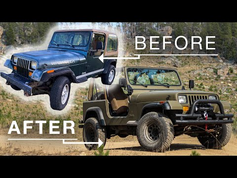 YJ Jeep Wrangler Build - Salvage Auction Jeep Wrangler Renovation