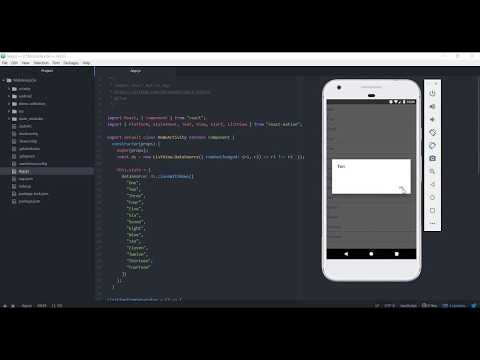 React Native Simple Listview Component Android Example