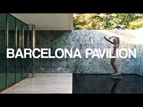BARCELONA PAVILION I MIES VAN DER ROHE I A WALK THROUGH IN 4K