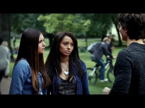 TVD 4x4 - Damon, Elena and Bonnie arrive at Whitmore College | Delena Scenes HD