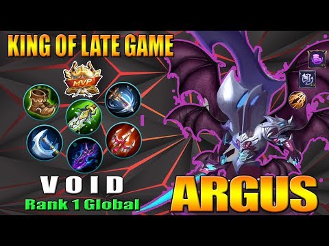 ARGUS KING OF LATE GAME - TOP 1 GLOBAL ARGUS by V O I D - MOBILE LEGENDS