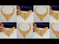 New hallmark Gold Necklace Designs 2023 with weight & price // latest gold Har designs