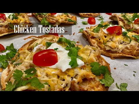 Chicken Tostadas || Mini Sheet Pan Mexican Chicken Tostadas Recipe - RKC