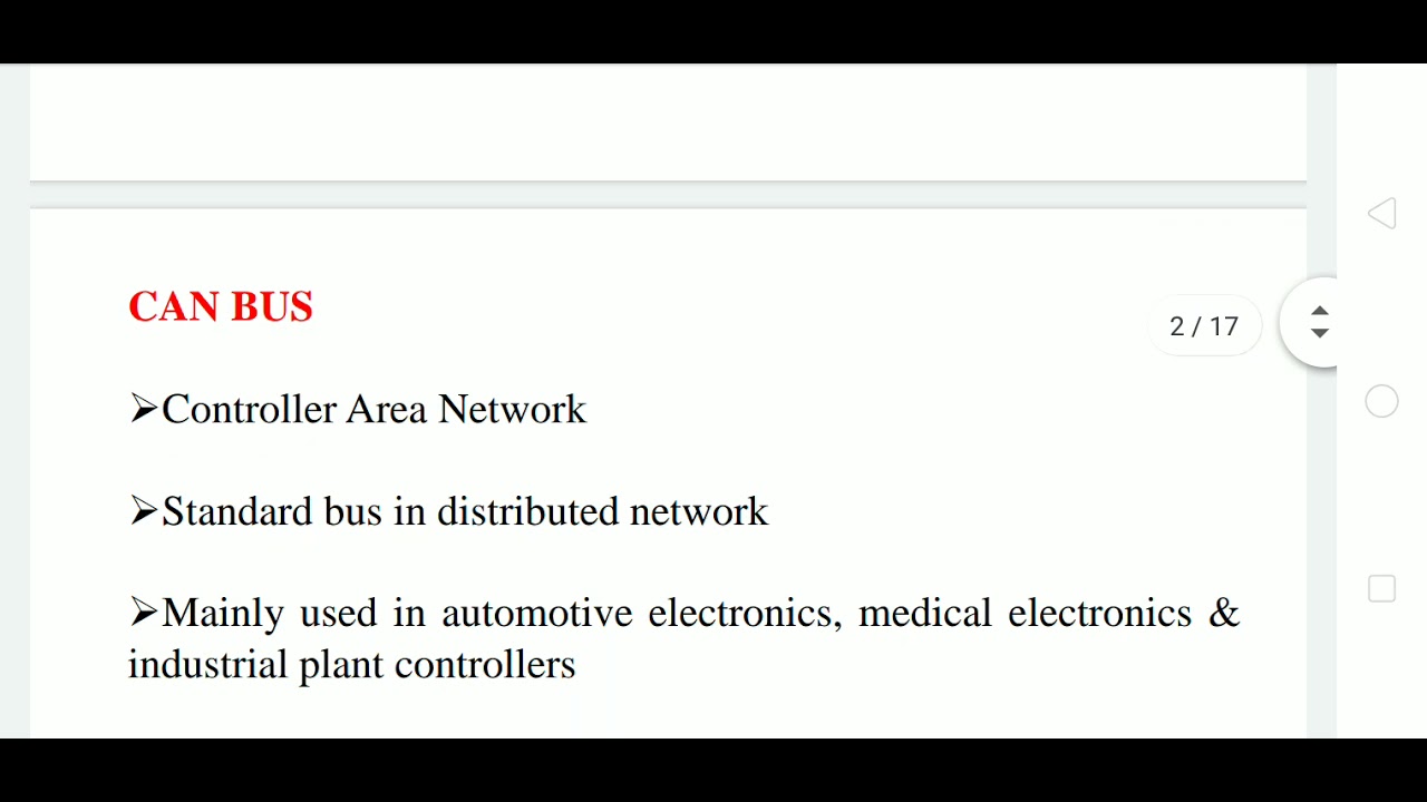 CONTROLLER AREA NETWORK - CAN BUS - PART 1