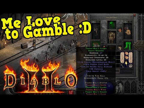 Diablo 2 Resurrected - NEW NECRO (I LOVE TO GAMBLE!!)