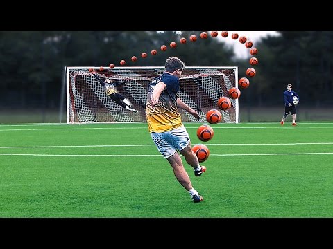 Amazing Knuckleball Free Kick Challenge - Germany vs Russia