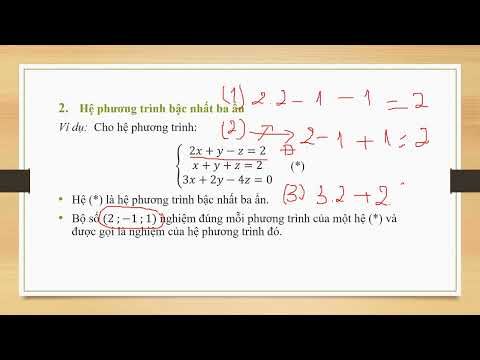 BÀI 1. HỆ PHƯƠNG TRÌNH BẬC NHẤT BA ẨN
