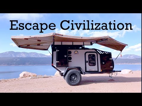 Ultimate Rugged Overland Off-Road Grid teardrop Trailer to Escape