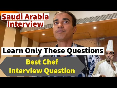 Commis Chef Interview Face - face/ How was he selected for Saudi Arabia / Chef Interview Question