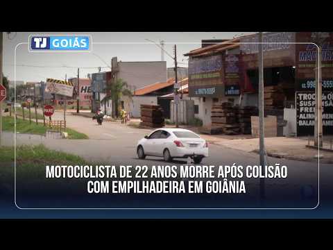 MOTOCICLISTA DE 22 ANOS MORRE APÓS COLISÃO COM EMPILHADEIRA EM GOIÂNIA