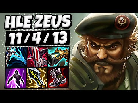 HLE Zeus Gangplank vs Rumble [ TOP ] Patch 26.1 Ranked Korea