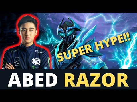 EG.ABED RAZOR SUPER HYPE FOR THE UPCOMING MATCH!! - DOTA2 7.29 GAMEPLAY