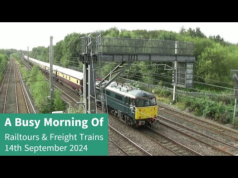 A Busy Morning Of Railtours & Freight Trains - 14th September 2024