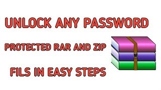 How To Open Password Protected WINRAR Files without any software