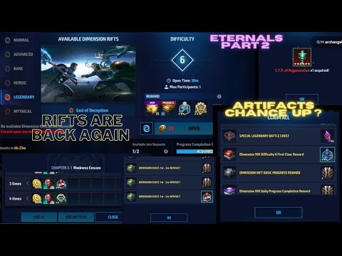 ETERNALS QUEST PART 2 - DIMENSION RIFTS GUIDE - FIRST VIEW OF THE UPDATE | Marvel Future Fight