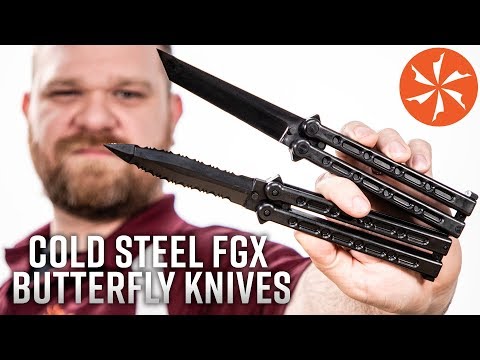 Cold Steel FGX Butterfly Knives Available at KnifeCenter.com
