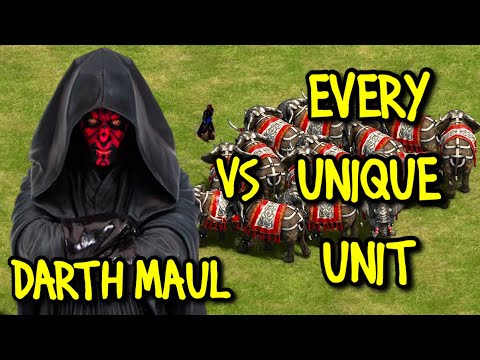 DARTH MAUL vs EVERY UNIQUE UNIT | AoE II: Definitive Edition