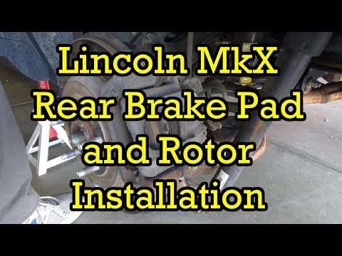 Lincoln MKX/Ford Edge Rear Brake Pad and Rotor Replacement 2013 (2011-2015 Similar)
