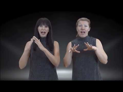 En Sockerbagare teckenspråk med  text