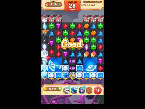 Jewel Match King Level 387 - Walkthrough ( No Booster )