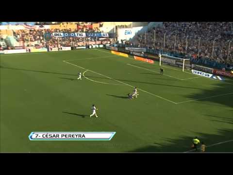 Gol de Pereyra. Belgrano 1 Tigre 0. Fecha 18. Torneo Inicial 2012. Fútbol Para Todos