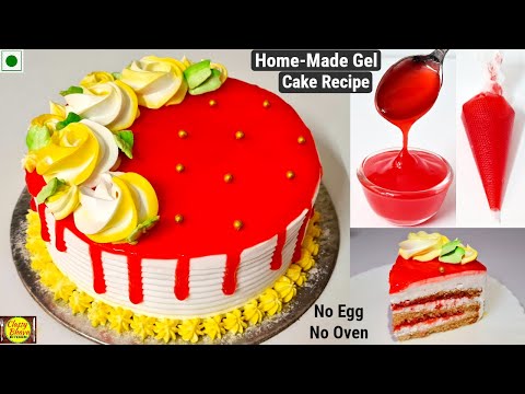 Gel Cake Recipe | घर की बस ३ चीज़ों से बनाएं Cake Gel और परफेक्ट मेज़रमेंट के साथ 1/2 kg का Gel Cake |