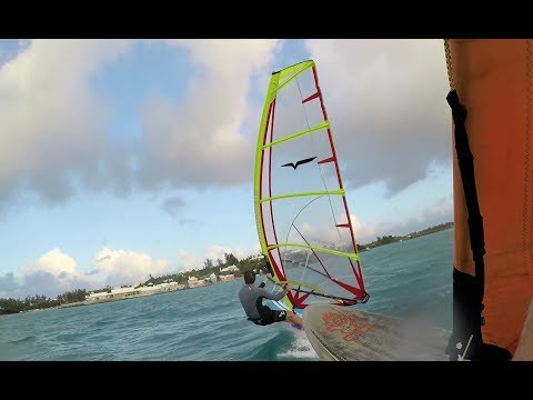 Bermuda Windsurfing - Starboard Isonic 90 vs Futura 107 Hurricane Leslie Slalom Session Day One